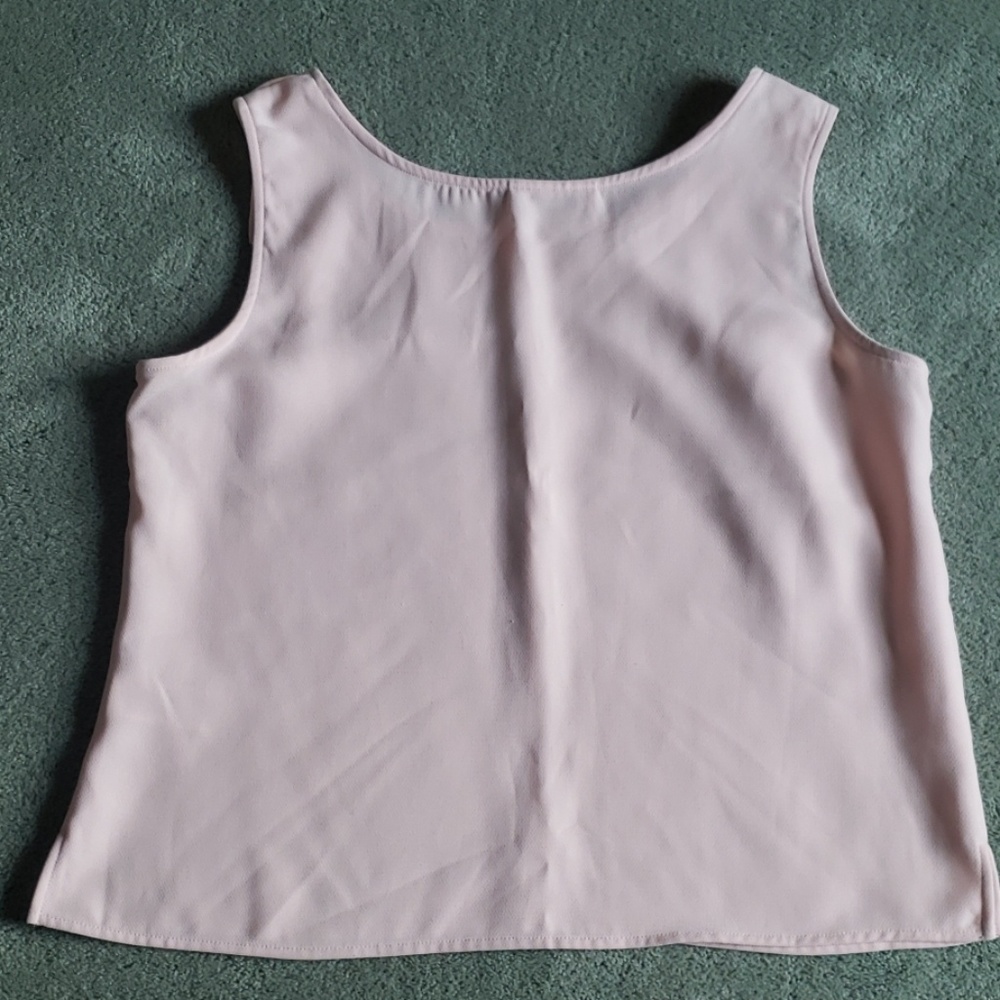 Studio I Petite Sz 14P blush pink tank top - Picture 4 of 7